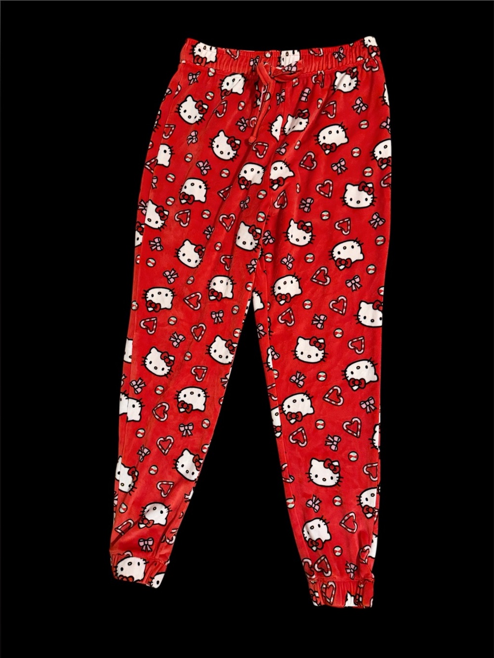 Women’s Hello Kitty Christmas Holiday Fleece Pajama Bottoms XS